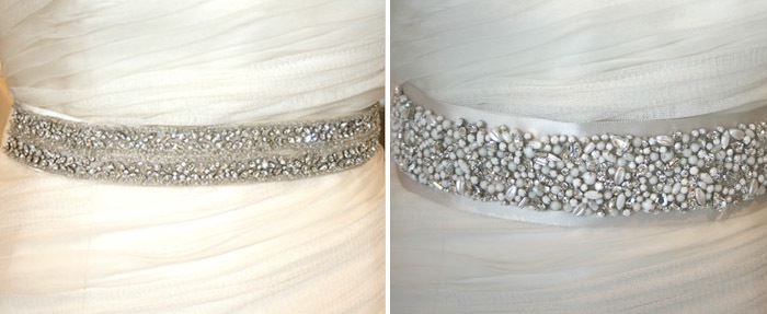  off with the belts which are a stunning addition to your wedding gown 